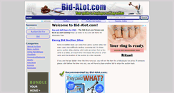 Desktop Screenshot of bid-alot.com